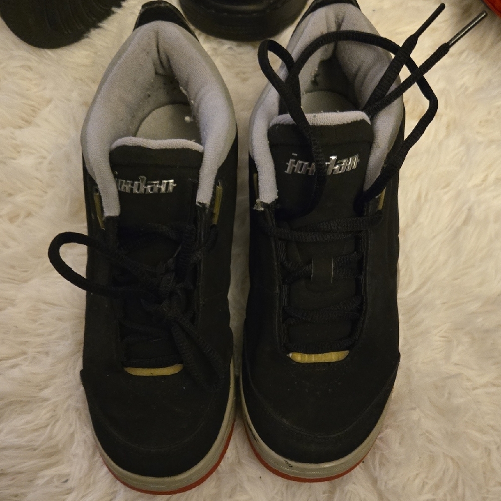 NIKE Air Jordan Big Fund GS Black and Red Shoes